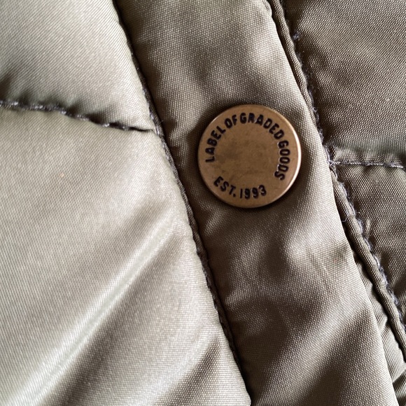 H&M Label of Graded Goods Olive Green Vest w/Brown Embellishments - Picture 6 of 9